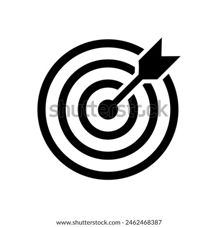 Success strategy symbol Vector illustration
Arrow in target icon