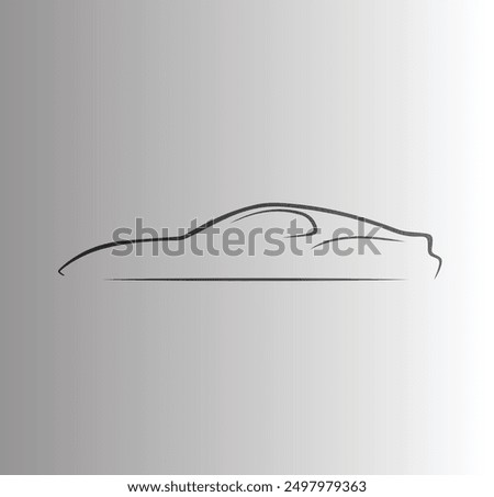 Car Logo Abstract Lines Vector. Vector illustration .Auto car logo icon template modern sport Vector.