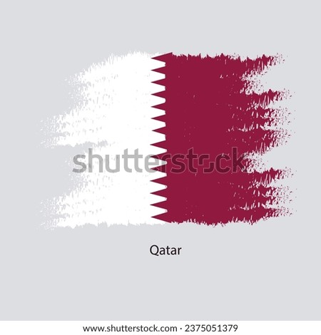 Qatar Flag Vector design Illustration