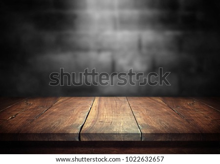 Similar – Image, Stock Photo Bench in the dark bench