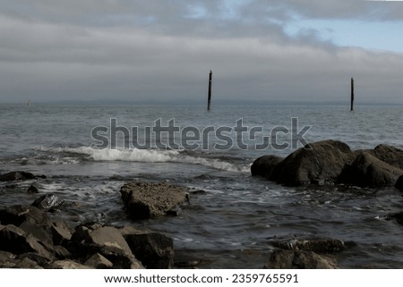 Similar – Image, Stock Photo Wet stones on coast of clear sea