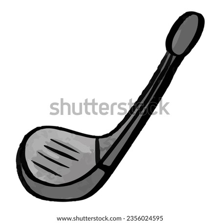 restaurant, cook, utensil, kitchen, cooking, spatula, cutlery, food, spoon, mixing, sport, club, golf, stick, hobby, bag, player, game, golfing, activity, round, watercolor, paint, line, hitting