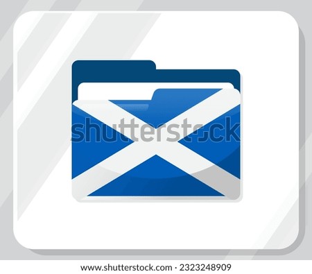 Scotland Glossy Folder Flag Icon