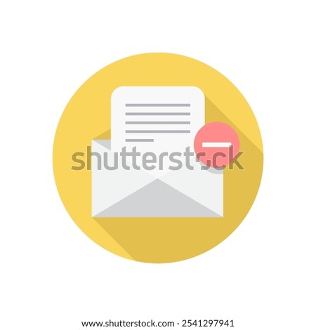 Email remove user interface desktop icon