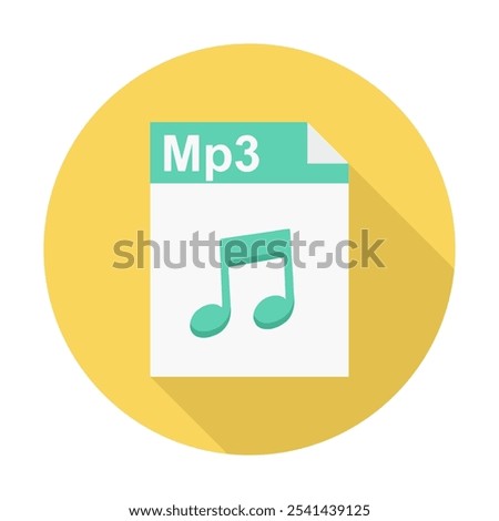 Mp3 file user interface desktop icon