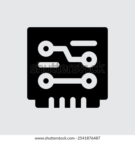 Printed Circuit Board Computer and Hardware Icons