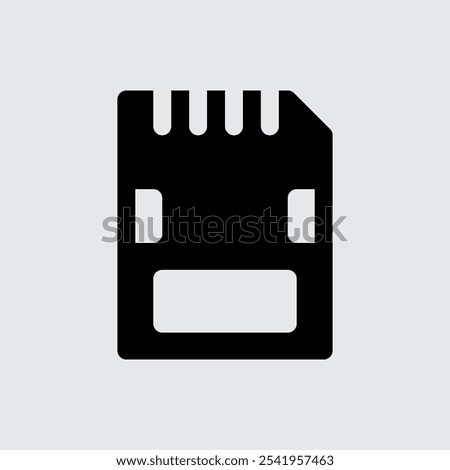 SD Card Computer and Hardware Icons