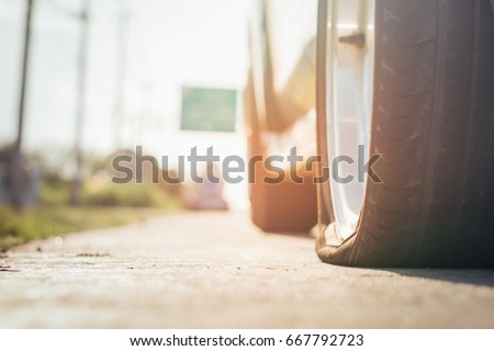 Similar – Image, Stock Photo Old broken car tires, piled up in a cornfield to form a mountain