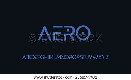 AERO Modern Futuristic Alphabet Logo is very suitable for creating your business logo because each alphabet character is very unique