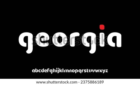 Georgia modern futuristic alphabet logo is a logo that is unique, beautiful, very varied and suitable for your business