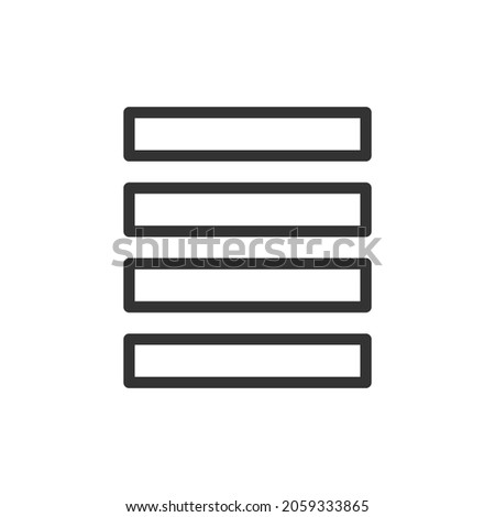 Premium text editor line icon for app, web and UI. Vector stroke sign isolated on a white background. Outline icon of text editor in trendy style.