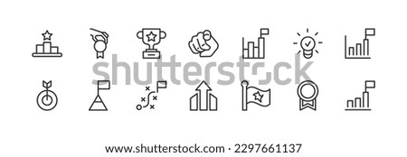 Premium pack of motivation line icons. Stroke pictograms or objects perfect for web, apps and UI. Set of outline signs