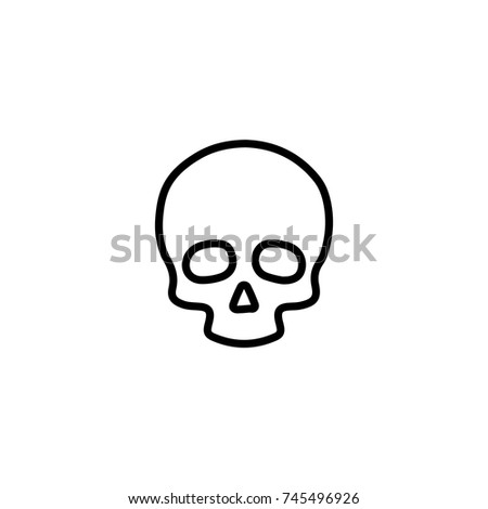 Premium death icon or logo in line style. High quality sign and symbol on a white background. Vector outline pictogram for infographic, web design and app development.