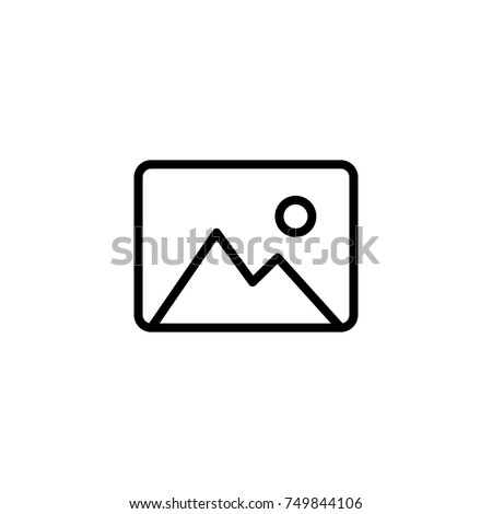 Premium picture icon or logo in line style. High quality sign and symbol on a white background. Vector outline pictogram for infographic, web design and app development.