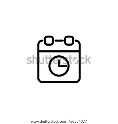 Modern calendar line icon. Premium pictogram isolated on a white background. Vector illustration. Stroke high quality symbol. Calendar icon in modern line style.