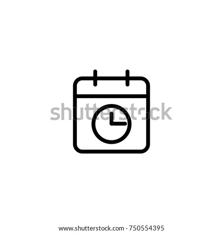 Modern calendar line icon. Premium pictogram isolated on a white background. Vector illustration. Stroke high quality symbol. Calendar icon in modern line style.