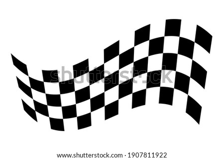 Racing flag. Race flag vector icon. Finishing flag. Vector design illustration 