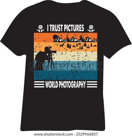 World Photography Day T Shirt logo design