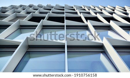 Similar – Image, Stock Photo Architecture detail with facade elements for sun protection