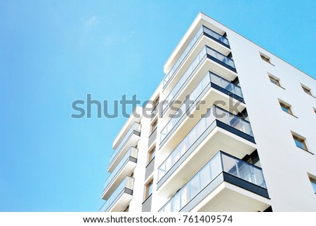 Similar – Image, Stock Photo Modern apartment with window view of city