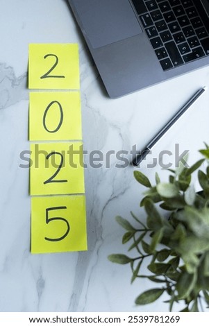 Similar – Image, Stock Photo in thoughts next year 2021