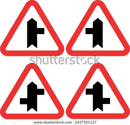 Road sign. Adjacent secondary road. Information sign
