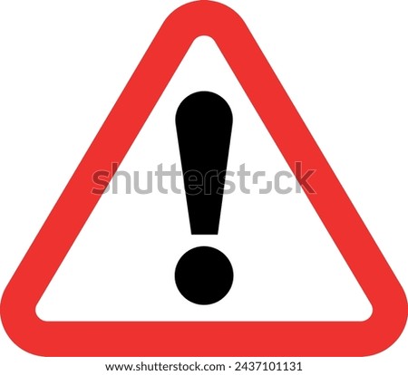 Road sign. Other danger (hazardous area). Information sign