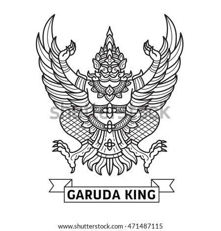 vector images illustrations and cliparts king garuda line vector hqvectors com king garuda line vector