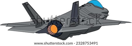 F-35 Take Off Vector Illustration