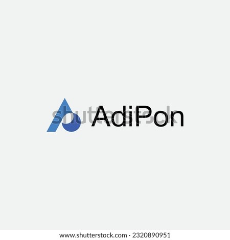Letter AP Or Letter PA Logo