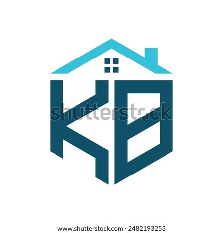 KB House Logo Design Template. Letter KB Logo for Real Estate, Construction or any House Related Business