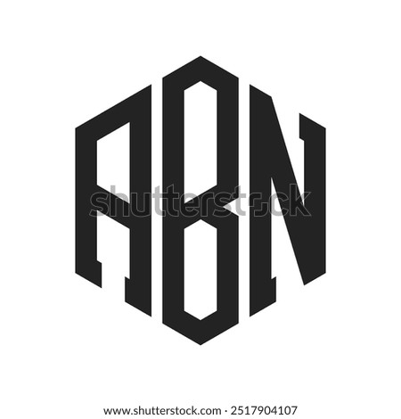 ABN Logo Design. Initial Letter ABN Monogram Logo using Hexagon shape