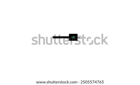 Usb cable   icon on transferred background vector illustration 