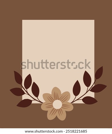 Flower Vine Square Border Vectors