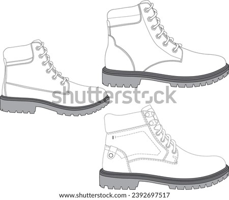 Mens boots timberland men's work boots men's fashion footwear illustration shoes illustration