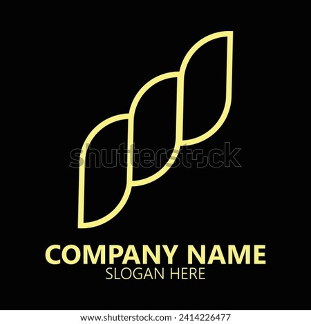 Abstract Twisted Rope Logo Design Template. Suitable for General Solution Real Estate Company Business Brand Corporate in Modern Flat Style Logo Design.