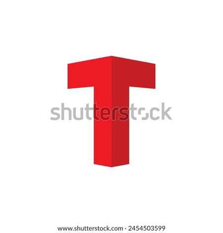 logo t perspective effect. prespective letter T logo design, a logo made simply from the letters T perspective, a logo for construction, real estate, consulting services, 