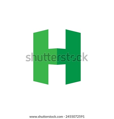 letter H logo design inspiration . letter H logo template . letter H with perspective style . Perspective logo template . building architecture business logo