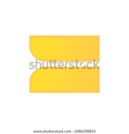 logo of two horizontal stripes. Equal sign in math. minimalist and modern logo template