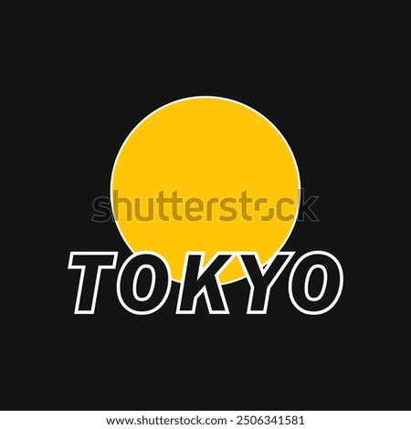 Tokyo Japan vintage t-shirt streetwear. Typography slogan tshirt design with kanji in japanese translation : Tokyo Vector illustration.