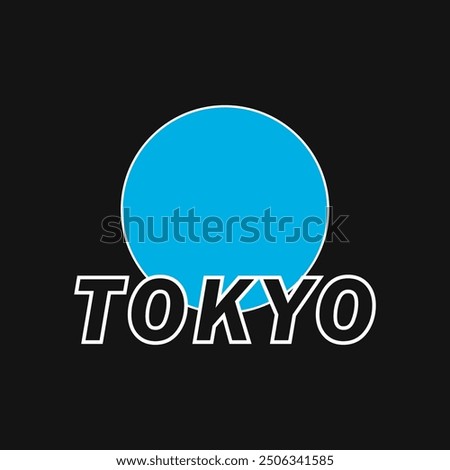 Tokyo Japan vintage t-shirt streetwear. Typography slogan tshirt design with kanji in japanese translation : Tokyo Vector illustration.