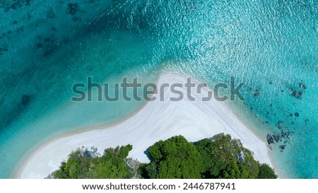 Similar – Amazing blue lagoon with cliff archway