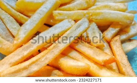 Similar – Image, Stock Photo French fries barrier Food