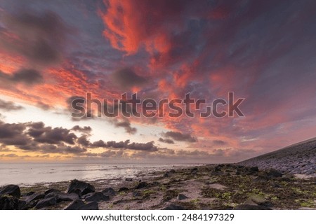 Similar – Image, Stock Photo Low tide. Mudflat. Cloud.