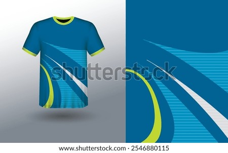 T-shirt Sport Design Template, T-shirt Mockup Abstract Grunge Sport Jersey Design For Cricket, Football Soccer, Racing, Sports, Running Soccer Jersey. Uniform Front View