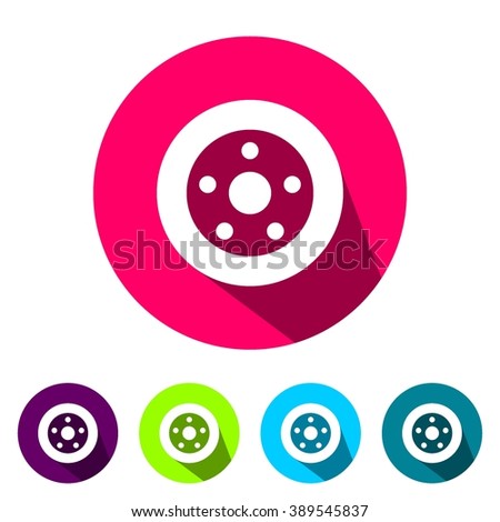 icons carwheel for Web and Mobile