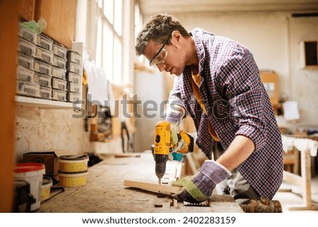 Similar – Image, Stock Photo Construction Craft (trade)