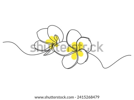 Plumeria Drawing | Free download on ClipArtMag