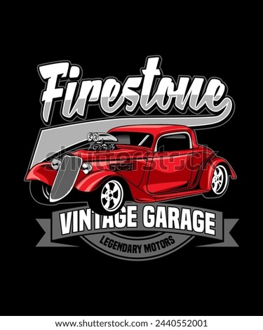 Firestone Vintage Garage Retro Car Design