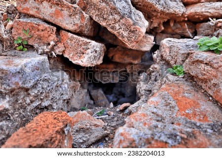 Similar – Image, Stock Photo big hole in the wall